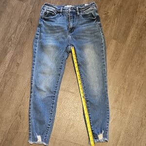 KanCan High-Rise Light Blue Women's Capri